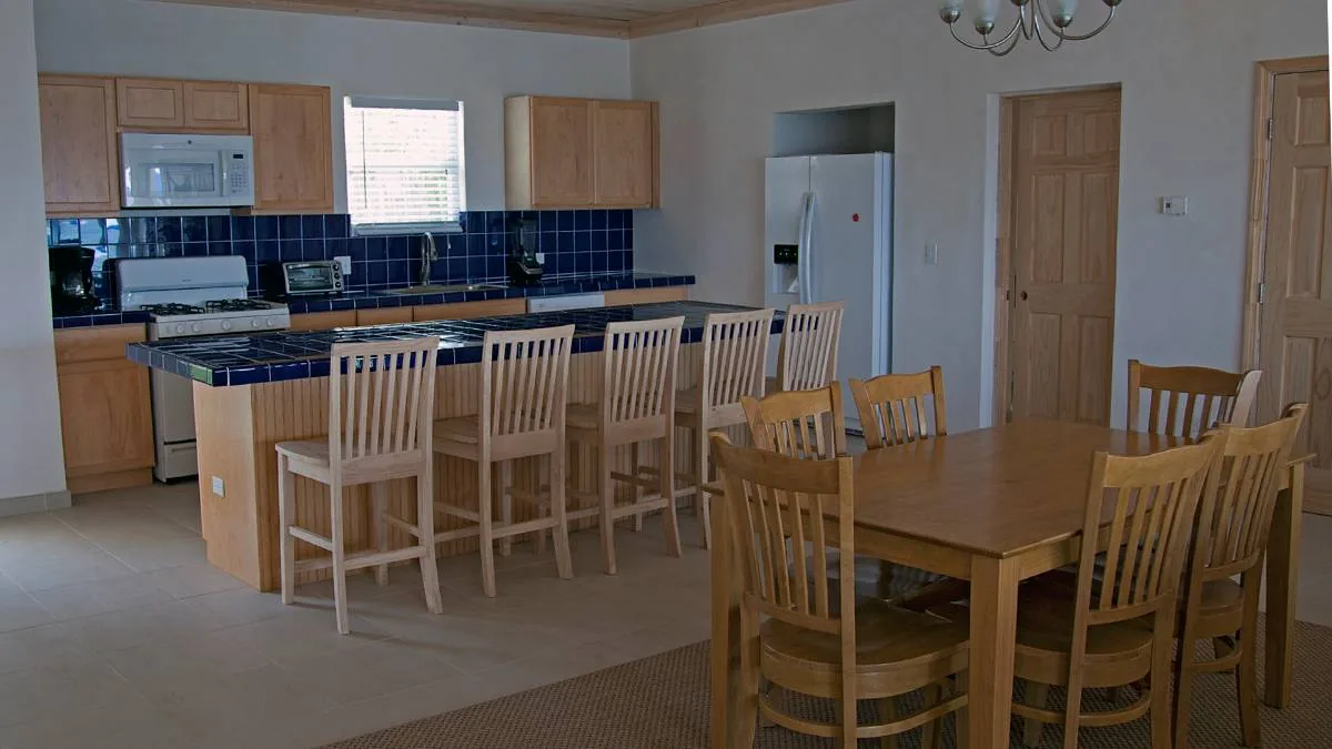 Kitchen and dining area